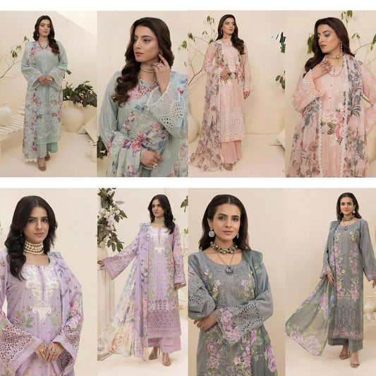 Pakistani Concept Embroidery Suits A 171 172 173 174